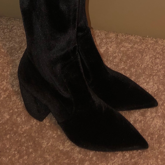 prada velvet boots